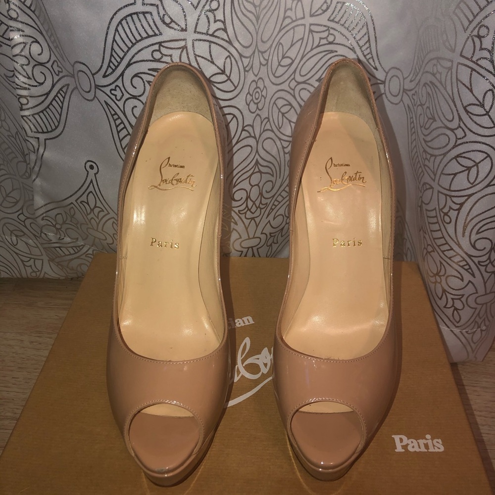 Christian louboutins  Lady Peep 150 Patent